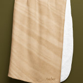 Warm Sandstone Flow Sherpa Blanket シェルパブランケット