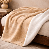 Warm Sandstone Flow Sherpa Blanket シェルパブランケット