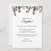 Warm Smiles Christmas 招待状 (裏面)