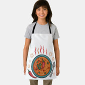 Warm Spicy Curry Food Art エプロン (インサイチュ)