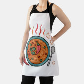 Warm Spicy Curry Food Art エプロン (インサイチュ)