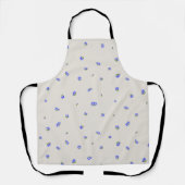 Warm Stone Japanese Gentian Floral Pattern エプロン (正面)