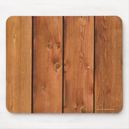 Warm-toned Barn Wood Board Photo Image マウスパッド (正面)