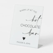 Warm Up At The Hot Chocolate Bar 台座サイン (正面)