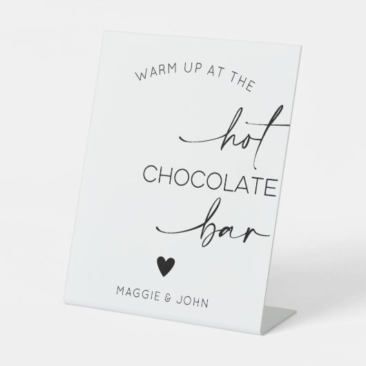 Warm Up At The Hot Chocolate Bar 台座サイン (正面)