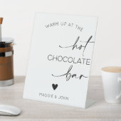 Warm Up At The Hot Chocolate Bar 台座サイン (インサイチュ)