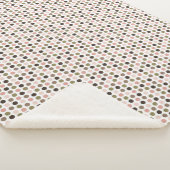 Warm up in this cozy soft brown and pink シェルパブランケット (3/4)