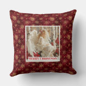 Warm Victorian Angel Christmas Gift Pillow クッション (裏面)