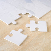 Warm Watercolor Golden Retriever Christmas Tree ジグソーパズル (側面)