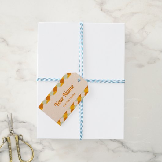 Warm Wave Social Media名刺 ギフトタグ (より糸つき)