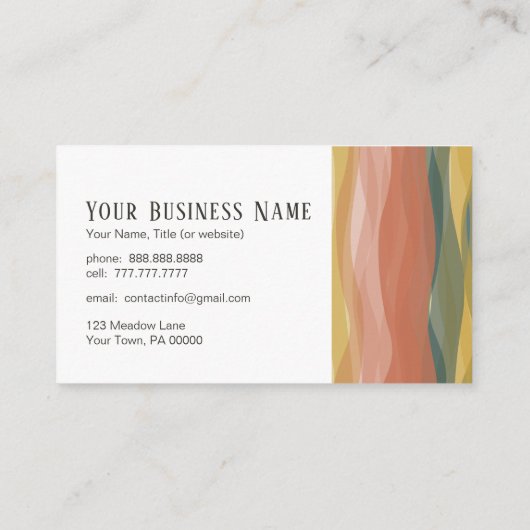 Warm Waves名刺3名刺 名刺 (裏面)