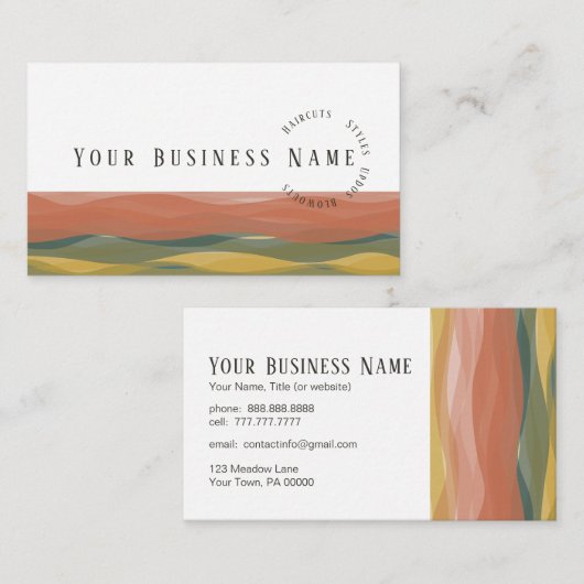 Warm Waves名刺3名刺 名刺 (正面/裏面)