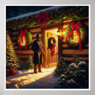 Warm Welcome: Eastman Johnson Holiday Glow ポスター
