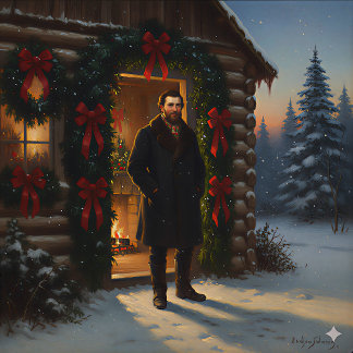 Warm Welcome: Eastman Johnson Holiday Glow メタルプリント