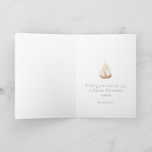 Warm Winter Cottage Christmas Card シーズンカード (内部)