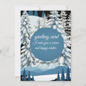 Warm Winter Greeting Card Cozy Elegant Design 招待状 (正面)