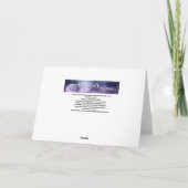 Warm Winter Wishesキャンドルカー空白のド シーズンカード (裏面)