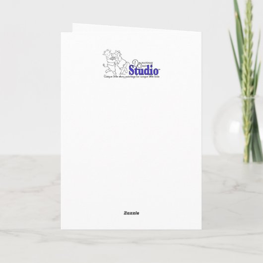 "Warm Winter Wishes" Notecard カード (裏面)