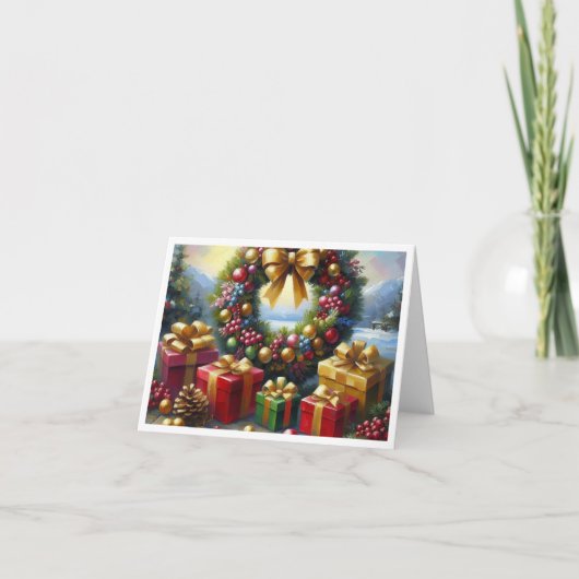 Warm Wishesグリーティングカード シーズンカード (正面)