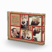 Warm Wishesフォトコラージュクラフト&タータンチェックレッドID589 フォトブロック (右)