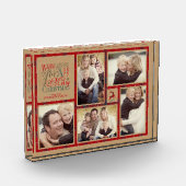 Warm Wishesフォトコラージュクラフト&タータンチェックレッドID589 フォトブロック (左)