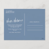 Warm Wishes家族沿岸ビーチ写真 シーズンポストカード (裏面)