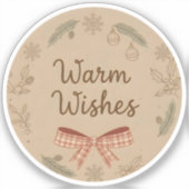Warm Wishes シール (正面)