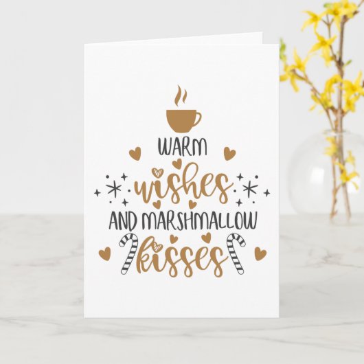 Warm Wishes and Marshmallow Kisses  カード (黄色い花)