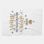 Warm Wishes and Marshmallow Kisses  キッチンタオル (横)