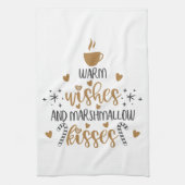 Warm Wishes and Marshmallow Kisses  キッチンタオル (縦)