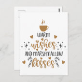 Warm Wishes and Marshmallow Kisses  ポストカード (正面/裏面)