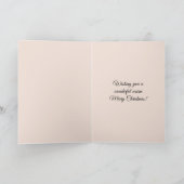 Warm Wishes Cocoa Snowflake Christmas カード (内部)