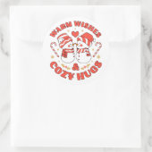 Warm Wishes & Cozy Hugs ラウンドシール (バッグ)