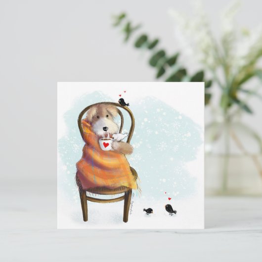 Warm Wishes & Cozy Sips  サンキューカード (スタンド正面)