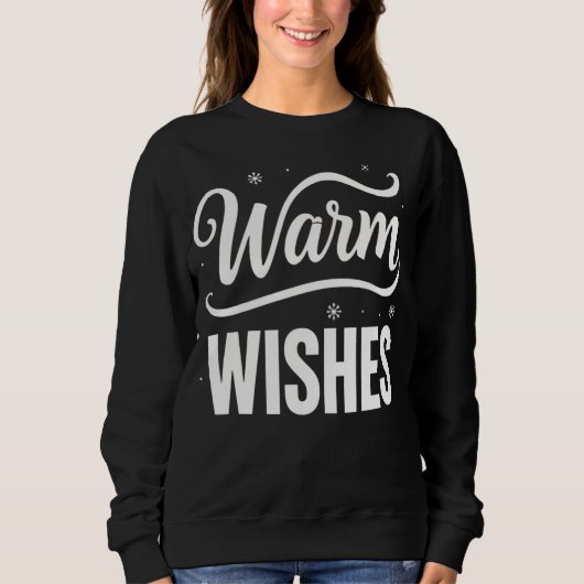 Warm Wishes Festive Winter Sweatshirt スウェットシャツ (正面)
