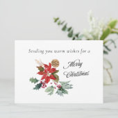 Warm Wishes For A Merry Christmas シーズンカード (スタンド正面)