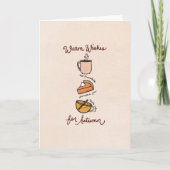 Warm Wishes for Autumn Greeting Card カード (正面)