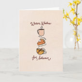 Warm Wishes for Autumn Greeting Card カード (黄色い花)