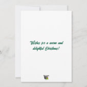 Warm Wishes Nostalgic Mistletoe & Holly Christmas シーズンカード (裏面)