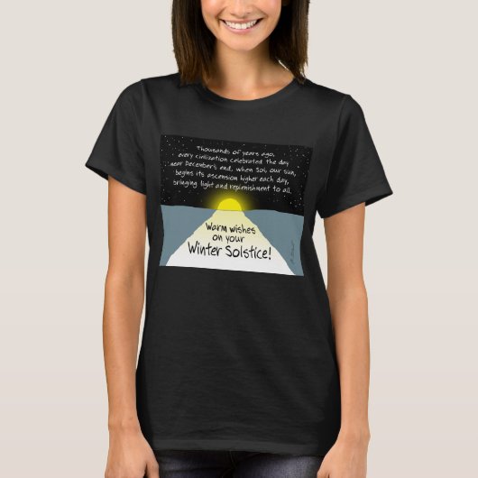 Warm Wishes on Your Winter Solstice! - T-Shirt Tシャツ (正面)