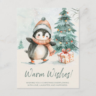 Warm Wishes Penguin シーズンカード