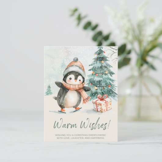 Warm Wishes Penguin シーズンカード (スタンド正面)