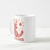 Warm wishes reindeer mug コーヒーマグカップ (正面左)