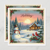 Warm Wishes this Holiday Season: A Note of Cheer シーズンカード (正面/裏面)