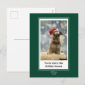 Warm Wishes this holiday season postcard シーズンポストカード (正面/裏面)