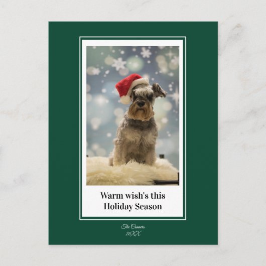 Warm Wishes this holiday season postcard シーズンポストカード (正面)