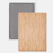 Warm Wood Grain Pattern Magnet for Fridge or Desk マグネット (正面/裏面)