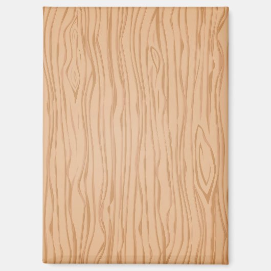 Warm Wood Grain Pattern Magnet for Fridge or Desk マグネット (正面)