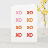 Warm Xo Minimalist Card カード (黄色い花)