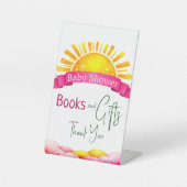 Warm Yellow Sun Books And Gifts Tabletop Party 台座サイン (正面)